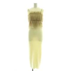 スナイデル SNIDEL 23AW セットアップ 2点セット Sustainable チュールキャミソール ノースリニットワンピース F アイボリー モカ /DO ■OS