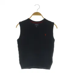 ポロ ラルフローレン POLO RALPH LAUREN キッズ ニットベスト Vネック プルオーバー 7 ネイビー /MY ■OS