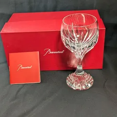 Baccarat バカラ マッセナ ワイングラス 1客 クリスタル フランス製 箱付き 赤箱 ブランド食器 高級グラス 洋食器 正規品 ギフト