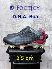 フットジョイ DNA BOA ゴルフシューズ 黒赤 25cm FOOTJOY 53395J ブラック