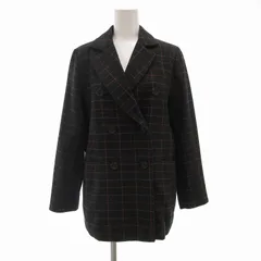 ビーミングバイビームス B:MING LIFE STORE by BEAMS テーラードジャケット ダブル 総裏地 チェック柄 M 黒 ブラック /UO ■GY39