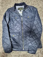 バブアー アシュリン キルト ジャケット ネイビー UK10