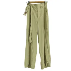 ユナイテッドアローズグリーンレーベルリラクシング UNITED ARROWS green label relaxing 23SS スフレット ベルト ワイド パンツ レディース JPN：38 