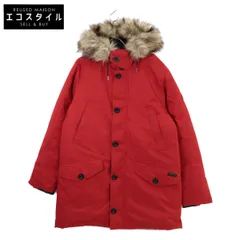 POLO RALPH LAUREN ポロ ラルフローレン ﾚｯﾄﾞ N-3B ﾌｧｰ付きﾌｰﾄﾞ ﾀﾞｳﾝｼﾞｬｹｯﾄ L