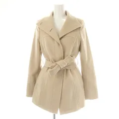 アンタイトル UNTITLED ウール アンゴラ混 コート アウター ベルト付き 2 ベージュ /HK ■OS