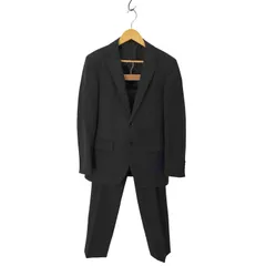 ユーズドフルギ USED古着 LANEROSSI シャドーストライプ 総裏 2Bテーラードジャケット テーパード スラックス パンツ セットアップ メンズ  胸囲92 胴囲80 身長170