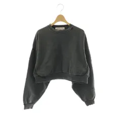 レミレリーフ REMI RELIEF シシクイ ダメージ加工 クロップドスウェット トレーナー S ダークグレー /DF ■OSのサムネイル
