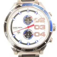 ディーゼル DIESEL 腕時計 DZ-4313 アナログウォッチ クォーツ カレンダー 文字盤ホワイト シルバーカラー /AE