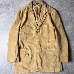 00s BANANA REPUBLIC 本革 スエード テーラード ジャケット L / 00年代 バナナリパブリック 革ジャン ブレザー サテン ライナー