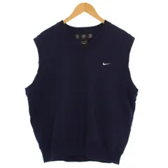 ナイキゴルフ NIKE GOLF ベスト プルオーバー Vネック ロゴ刺繍 L ネイビー /BM