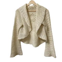 GRACE CONTINENTAL(グレースコンチネンタル) カーディガン サイズ36 S レディース - アイボリー 長袖/ラメ