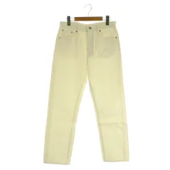 シップス SHIPS スリムストレートデニム パンツ ジーンズ ダメージ加工 M アイボリー /MY ■OS