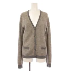 セオリー Theory ニットカーディガン 長袖 Vネック アルパカ シルク混 S グレー /BB