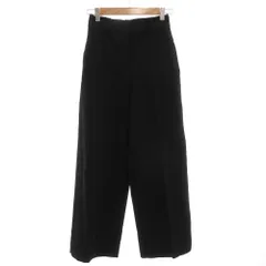 プラステ PLST ウォームリザーブワイドパンツ スラックス イージー センタープレス XS 黒 ブラック /GV