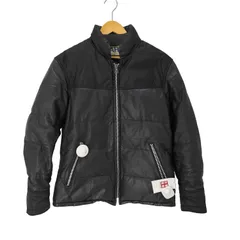 アバハウス ABAHOUSE 初期 ナイロン切替 牛革 レザーダウン ジャケット メンズ JPN：2 のサムネイル