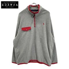 POLO RALPH LAUREN ポロ ラルフローレン ｸﾞﾚｰ ﾊｰﾌｼﾞｯﾌﾟ ﾌﾘｰｽ XXL