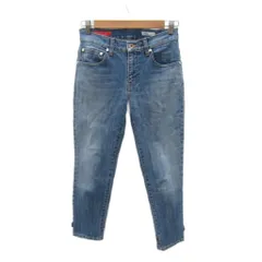 ダブルスタンダードクロージング ダブスタ DOUBLE STANDARD CLOTHING デニムパンツ ジーンズ テーパードパンツ アンクル丈 36 S ライトブルー 水色 /SY9 ■GY58