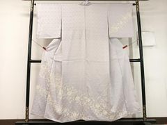 付け下げ 身丈165 裄64.5 金駒刺繍 金彩 一つ紋 菊花 着物 062b - メルカリ