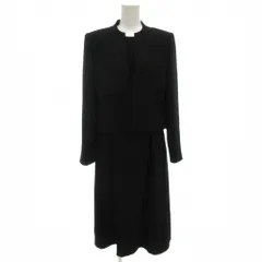 東京ソワール HY HY フォーマル アンサンブル ノーカラージャケット ロングワンピース 長袖 総裏地 9 黒 ブラック /GV ■GY59