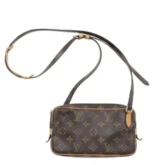 【中古B】LOUIS VUITTON ルイヴィトン レディース ショルダーバッグ モノグラム ポシェット マルリーバンドリエール フランス製 M51828 廃盤品 中古B 古着