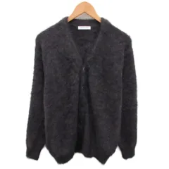 フリークスストア FREAKS STORE 美品 メランジ フェザー Vネック カーディガン ニット 長袖 シャギー 起毛 M グレー 1035248900827