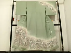 平和屋着物●越後十日町の一流染匠　桐屋・翠山工房　訪問着　辻が花　絞り　暈し染め　正絹　逸品　AABF4492ph