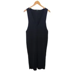 グリーンレーベルリラクシング ユナイテッドアローズ green label relaxing ワンピース ノースリーブ マキシ ロング Vネック 紺  ネイビー 3626-105-1642 ■YHS15