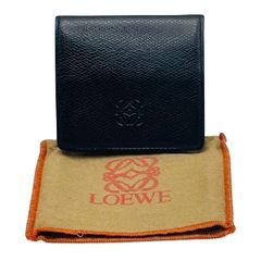 ❁LOEWE ❁二つ折り財布 こげ茶色レザー - メルカリ