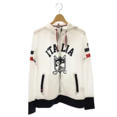 フィラ FILA  ジップアップパーカー ジャケット 薄手 L 白 紺 赤 /NR