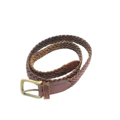 【中古B】80s 90s vintage Polo Ralph Lauren ポロラルフローレン 28/70 レディース メンズ  メッシュベルト レザーベルト イングランド製 中古B 茶色 古着