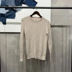 (100) ユニクロ レディース カジュアル カシミア ケーブル編み ケーブル編み ニット