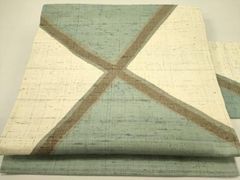 平和屋着物◎六通柄袋帯 唐織 正倉院花文 銀糸 正絹 逸品 AABC1531dt