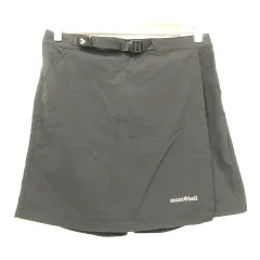 モンベル Montbell キュロット スカート パンツ アウトドア Lサイズ 黒 ブラック ■GY61