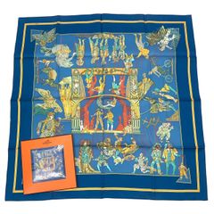 未使用品 HERMES エルメス カレ90 LE TEMPS des MARIONNETTES マリオ