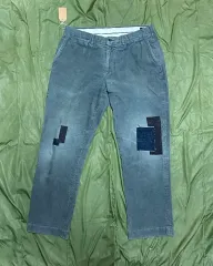 ポロ ラルフローレン ストレッチ Classic フィット パッチワーク コーデュロイ パンツ 36 グレー