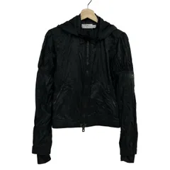 アディダスバイステラマッカートニー ブルゾン サイズM レディース - 黒 長袖/フード着脱可/アームカバー付き/春/秋