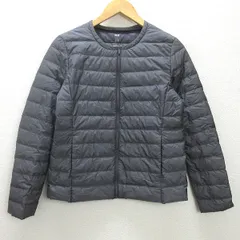 g■ユニクロ/UNIQLO ウルトラライトコンパクトダウンジャケット【L】灰/LADIES/D25【中古】■