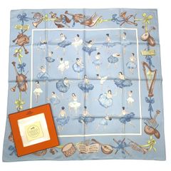 【希少】【箱付き】エルメス　カレ90 LA DANCE　バレリーナ レア 希少 未使用品 HERMES エルメス カレ90 La Dance バレエの踊り子