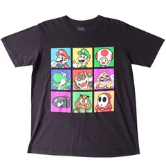00s Vintage SUPERMARIO スーパーマリオ NINTENDO 任天堂 オフィシャル ゲーム キャラ プリント ビンテージ Tシャツ y2k Vintage