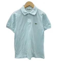 ラコステ LACOSTE ポロシャツ 2 XS ライトブルー 無地 鹿の子 半袖 /YS25 ■GY58