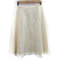 23区 オンワード樫山 フレアスカート ミモレ丈 38 M アイボリー /SM30