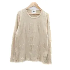 アーバンリサーチ URBAN RESEARCH Tシャツ カットソー ラウンドネック 長袖 無地 40 L ベージュ /HO29