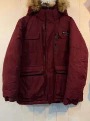 モンベル mont-bell ワイン色 ダウン アウター 100
