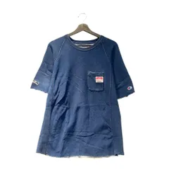 チャンピオン CHAMPION REVERSE WEAVE Tシャツ カットソー 半袖 M 青 ブルー ■GY58