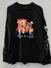 H&M エイチ・アンド・エム リラックスフィット ライトニング スカル スウェット