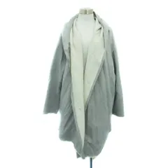 ミズイロインド mizuiro ind カーディガン ロング丈 前開き フード付き グレー /HO13 ■GY61