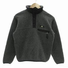 シェラデザイン SIERRA DESIGNS ヴィンテージ 90s 3本木 フリースジャケット ボアブルゾン ロゴ刺繍 ハーフボタン USA製 XS グレー /FF