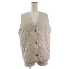 アーバンリサーチ ドアーズ URBAN RESEARCH DOORS 美品 キルティングベスト 中綿 ベージュ M