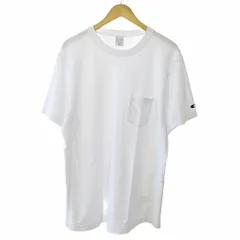 チャンピオン CHAMPION 美品 現行 リバースウィーブ Tシャツ カットソー 半袖 ポケ付 XL 白 ホワイト 1016