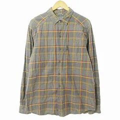 コロンビア Columbia ネルシャツ 長袖 チェック柄 M グレー 0314 ■GY09